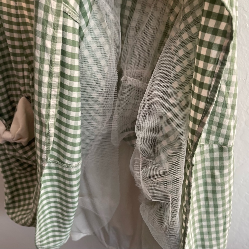 Torrid Retro Chic Fit & Flare Dress Green Gingham Mini Dress Womens Plus Size 24 - Picture 7 of 11